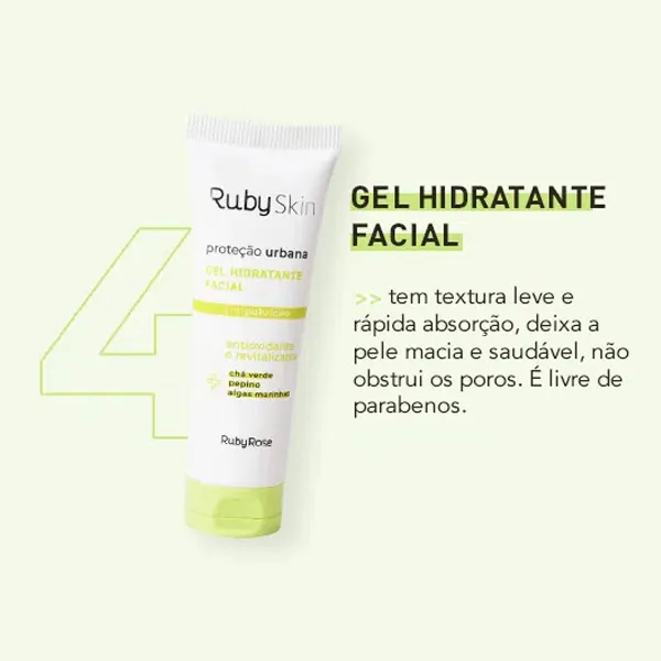 Gel Hidratante Facial Ruby Rose Skin 50g - Image 4